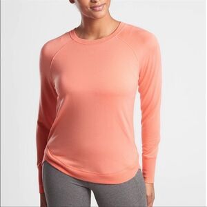 NWT Athleta Women's Mindset Sweatshirt Island Coral 1X